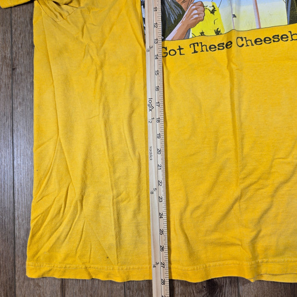 Menace II Society “I Got These Cheeseburgers” T-Shirt Men’s 2XL Yellow Graphic T - Picture 4 of 6